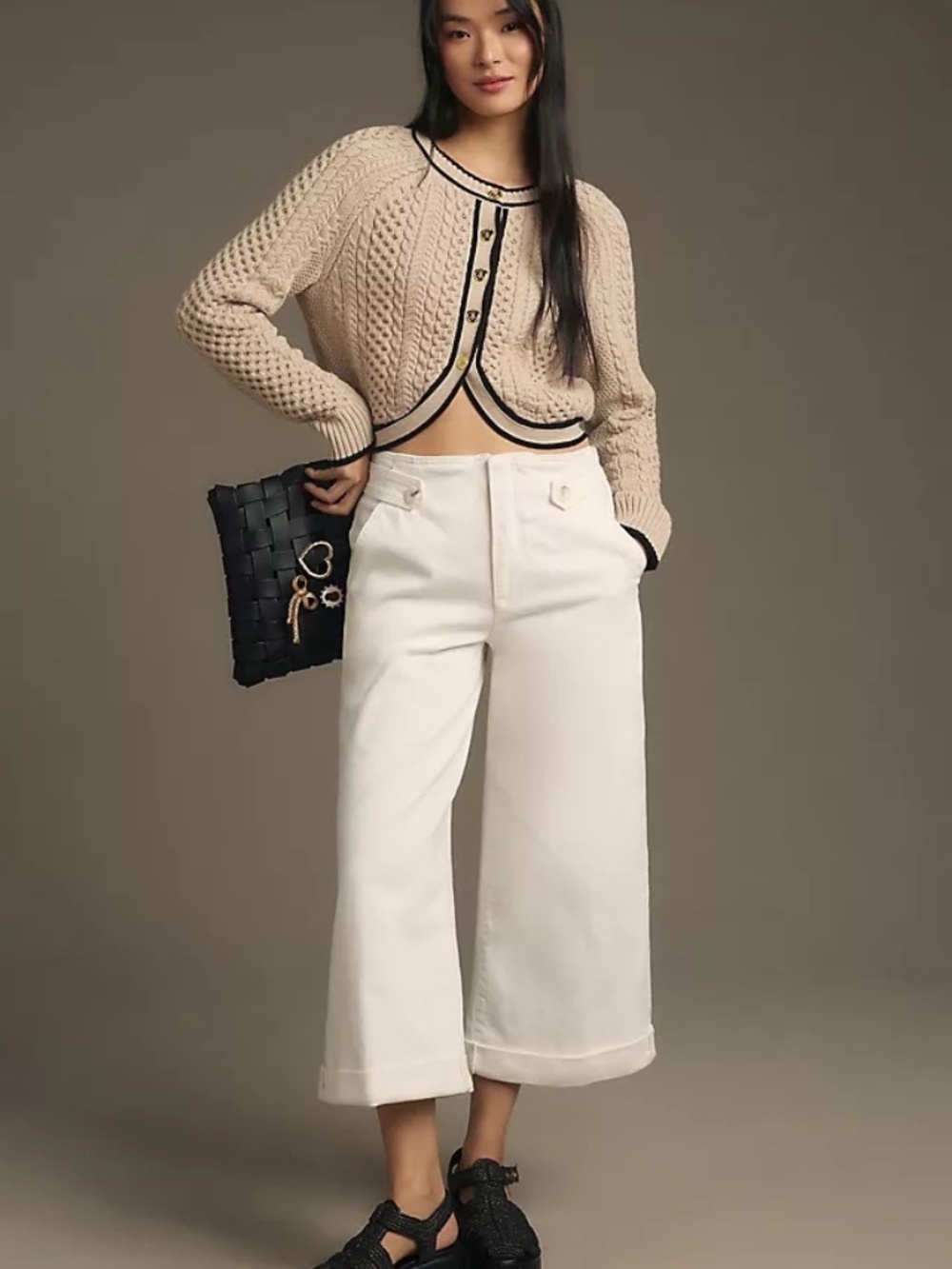 NWT Anthropologie Maeve Extra High Rise  Wide  Leg Jeans 27